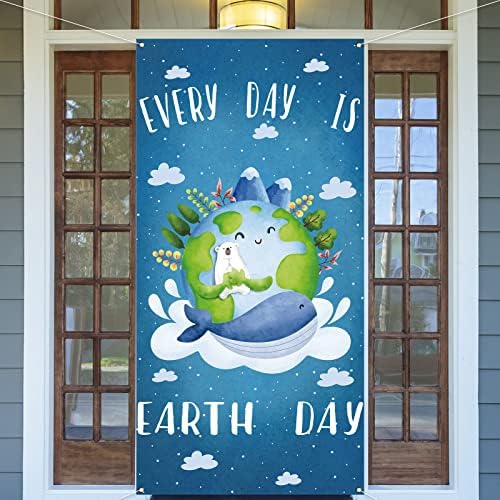 Декорации за Деня на Земята Вратата на Кутията с Деня на Земята Знак на Верандата с Деня на Земята Декор за