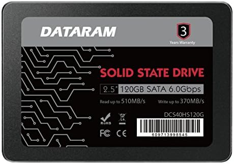 Твърд диск Dataram 120GB 2.5 SSD, който е Съвместим с HP PROBOOK 455 G4