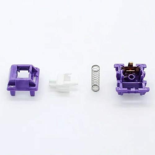 Тактилни ключове клавиатура от материал Tecsee Purple Panda PME | В череша стил | Механична геймърска клавиатура | С дълъг стълб | На плоча | SMD 5-контактни RGB-ключове за клавиату?