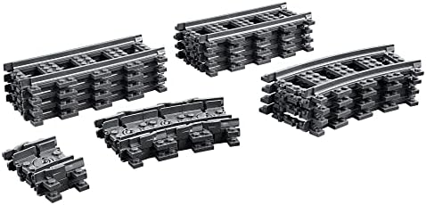Комплект аксесоари-пълнители LEGO City Tracks 60205-20 бр., Железопътни пътища и разширяване на железопътната линия, Съвместими с комплекти LEGO City, Строителна играчка за деца, ?