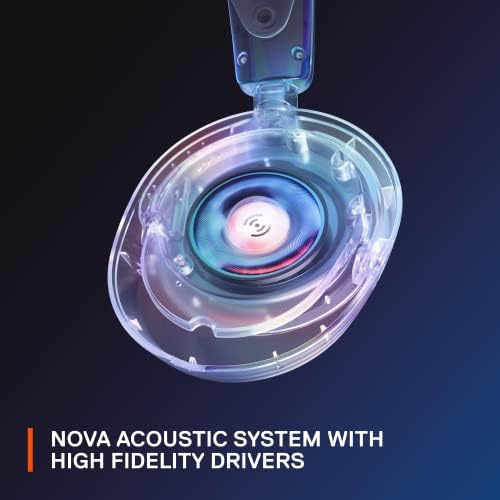 SteelSeries Нова Мультисистемная детска слушалки Arctis Nova 1P — Драйвери Hi-Fi — Пространствен звук на 360 ° — Удобен дизайн — Издръжлив — Лесен — Микрофон с функция за шумопо