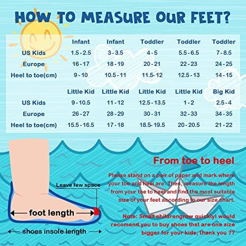 Sunnywoo/Водна обувки за деца, Момичета И Момчета, Водна Обувки за плуване за деца, Бързосъхнеща Нескользящая
