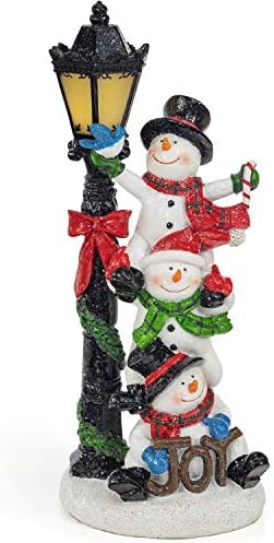 VP Home Нажежен Снежен човек LED Празничен Лампа и VP Home Весела Коледа Трио снежни човеци с Светящимся Led Фонарным Стълб Празничен Лампа