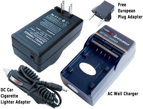 iTEKIRO AC Стенно Зарядно за Кола dc Комплект за Panasonic DMW-BM7 + iTEKIRO 10-в-1 USB Кабел За зареждане