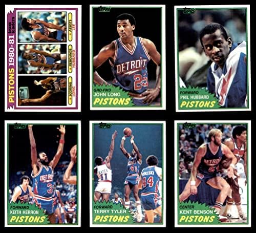1981-82 Топпс Детройт Пистънс Команден сет Детройт Пистънс (сет) в Ню Йорк Пистънс