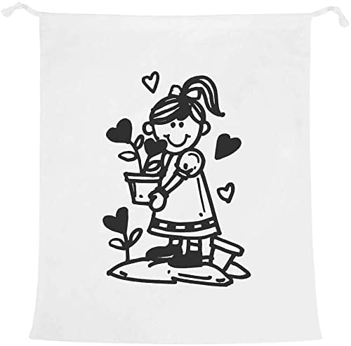 Чанта за дрехи Azeeda Момиче с цветя във формата на сърца /Пране /Съхранение (LB00022844)