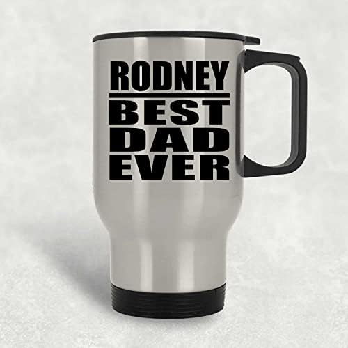 Designsify Родни най-Добрият татко На света, Сребърен Пътна Чаша 14 грама, на Изолиран Чаша от Неръждаема Стомана,