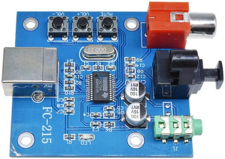 PCM2704 USB КПР на борда на декодер на звуковата карта на S/PDIF 3,5 мм Изход F/PC 2-канален Аналогов изход