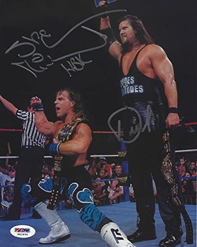 Шон Майкълс и Дизел Кевин Неш Подписаха Снимка 8x10 с Автограф на PSA / DNA COA WWE 3 - Снимки рестлинга с автограф