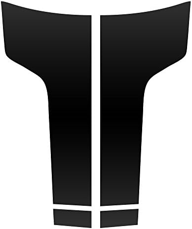 Комплект матов черни винилови стикери за преден капак Auto Vynamics - Съвместим с Dodge Challenger 11-14