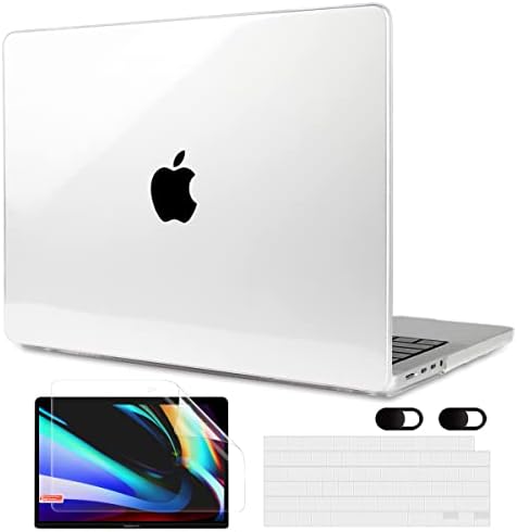 MEEgoodo за MacBook Pro 16-инчов калъф 2022 2023 2021 Нов A2780 A2485 M2 M1 Pro/ Max с Touch ID, пластмасов