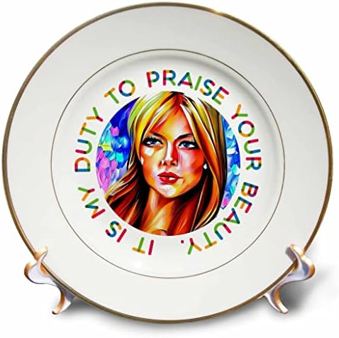 3дрозовая Блондинка - Мой дълг възхвалява Вашата Красота Романтични Подаръци чинии (cp-375624-1)