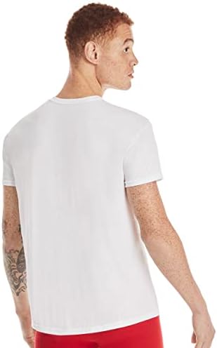Тениски-тениски Hanes Men Мъжки Бели, абсорбиращи влагата, с кръгло деколте, 5 бр. в опаковка
