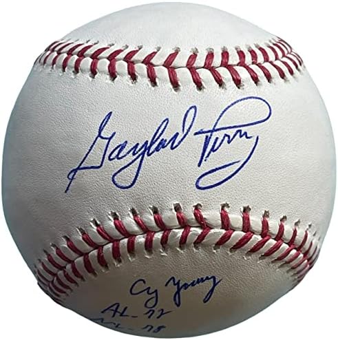 Гейлорд Пери С Автограф от Официалния представител на Мейджър лийг бейзбол (JSA) - Бейзболни топки с автографи