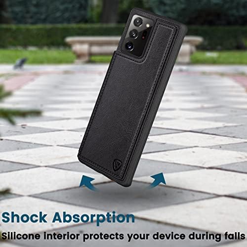 XcaseBar за Samsung Galaxy Note 20 Ултра Чанта-портфейл с [RFID заключване] [4 за притежателя на кредитна карта], калъф-книжка с панти капак от изкуствена кожа за телефон, Защитен кал?