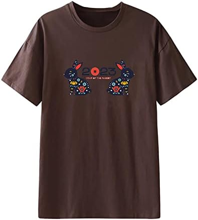 Есенно-Годишната Горната Риза за Дами с Къс Ръкав, Удобно е с Цветна Дрехи, Модни Обичайната Засаждане, Кръгъл