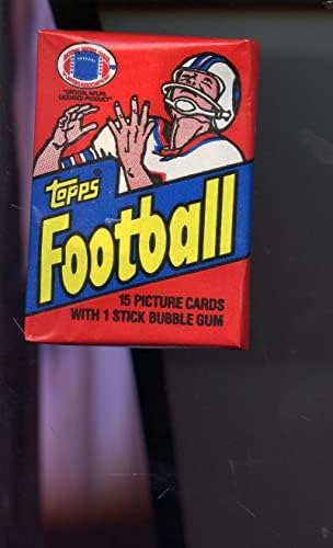 Восъчен опаковка Набиране на футболни картички Topps 1982 година От Клетка на Джо Монтана Ronnie Lott Новобранец