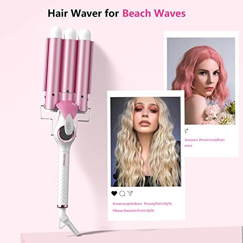 Маша за коса ORYNNE Hair Waver 3 за плажни вълни Маша за коса с Аргановым масло за всички типове коса, Лесна