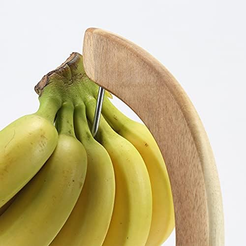 мраморна Основа за Банановия Закачалки everous, Модерен Държач за Банани, Поставка за Дърво с Кука за дома или