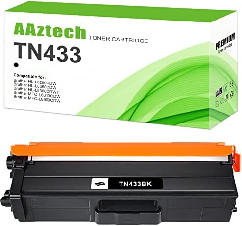 Подмяна на касетата с тонер за принтер, съвместим с Aztech, за Brother TN433 TN-433 TN433BK, TN431 за Brother