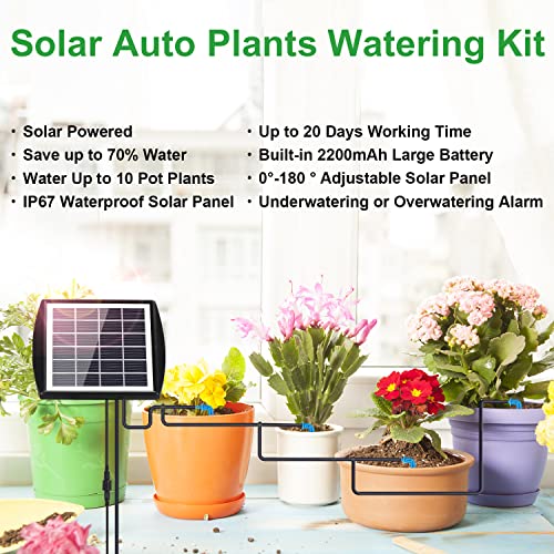 Система за автоматично поливане на слънчевата енергия за стайни растения, Комплект за капково напояване Viajero