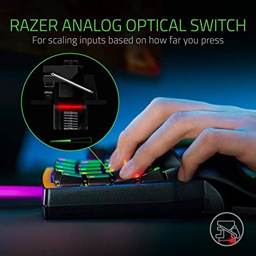 Детска клавиатура Razer Tartarus Pro: analog / digital-оптични превключватели на бутоните, 32 програмируеми