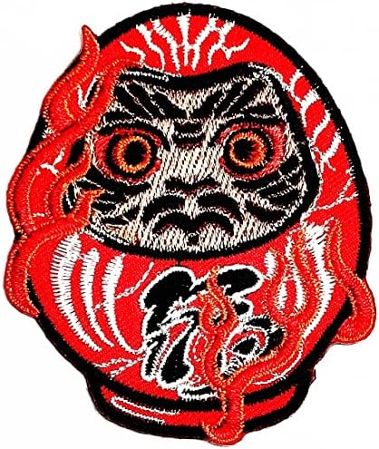 Kleenplus Red Devil Японски Карикатура Кръпка Дяволът Кукла Ленти, Бродирани Ленти за Дрехи Дънки, Якета, Шапки,