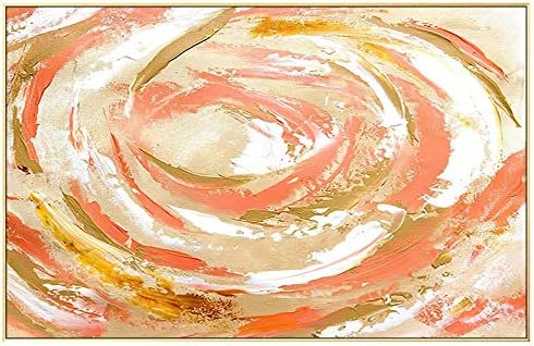 Ръчно Рисувани с маслени Бои Върху Платно, Ръчно Рисувани Абстрактна Orange Текстура, Маслена Живопис,