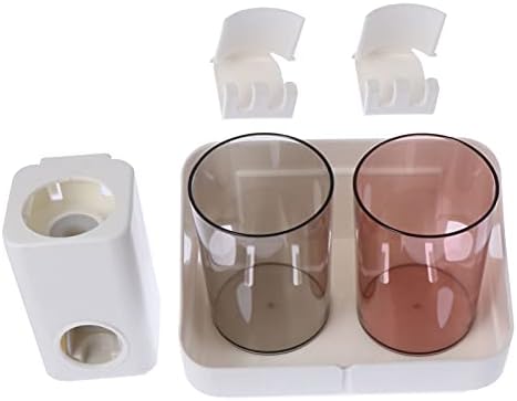 Комплекти Чаши DOITOOL, 1 комплект, Магнитна поставка за Чаши за четка за зъби, Пластмасови Чаши за Баня, Тоалетни