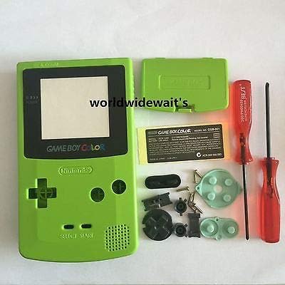 FidgetKute Нов, напълно покрита със зелена обвивка за Nintendo Game boy, цветен сервизна детайл GBC