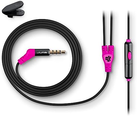 JLab Audio Метални Опънат Трайни слушалки | Водачи от титаниев 8 мм | Универсален микрофон за iPhone и Android