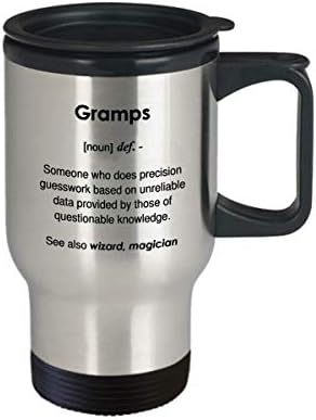 Кафеена чаша Смешни Gramps Definition - Пътна Чаша на 14 грама
