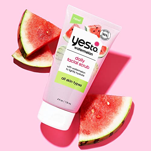 Ежедневен пилинг за лице Yes To Watermelon, Бодрящее и отшелушивающее Почистващо средство, което Премахва грима,