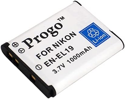 Progo Марка EN-EL19 Професионална Литиево-Йонна Акумулаторна Батерия за Цифров Фотоапарат, Съвместим с Nikon
