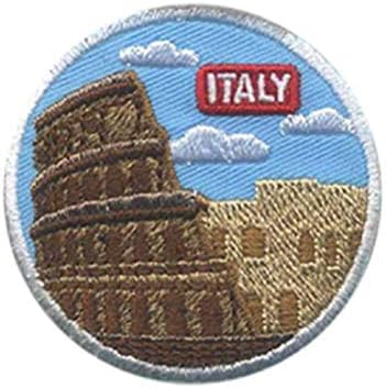 Италия - Римския Колизеум - Рим Италианско пътуване 2 Ютия на бродирани Нашивке