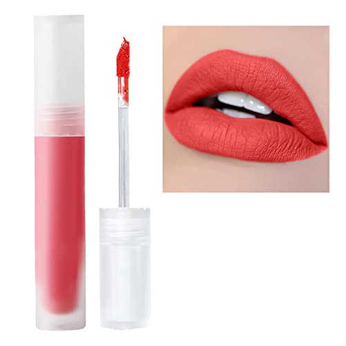 npkgvia червило Velvet Lipstick Мързел Lipstick Устойчив блясък за устни с високо съдържание на пигмент, Водоустойчив