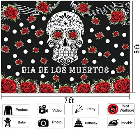 Ден на мъртвите Снимка Фон 7x5 фута Мексиканска Фиеста от Carnival Снимка Розови Фонове за Хелоуин Диа Де Лос muertos-Елегантна Украса за Парти в чест на рождения Ден Торта М