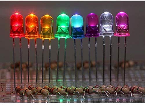 Treedix 150 бр 5 мм led Светоизлучающий диод 15 цвята x 10 бр. Led Лампа в продуктовата гама на Комплект Бял/Топло