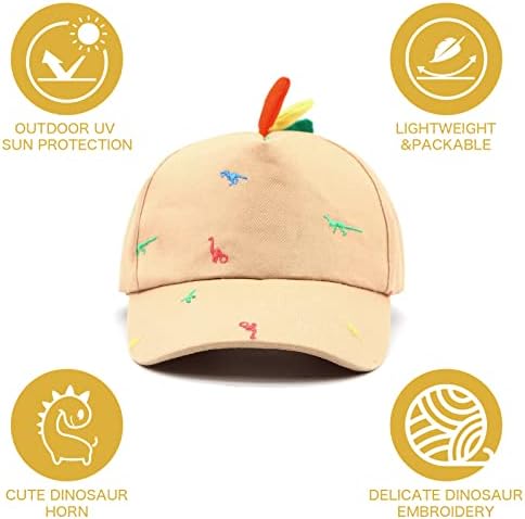 Duoyeree/ бейзболна шапка за деца, детска Шапка, Солнцезащитная шапка С бродерия под формата на Малък Динозавър