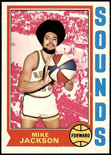 1974 Topps # 261 Майк Джаксън Мемфис Саундс (Професионалисти) (Баскетболно карта) в Ню Йорк Саундс (професионалисти) Колеж Алън Хэнкока