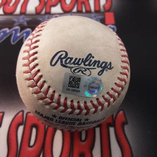 Кевин Кирмайер Използва Автентична игра На Бейзбол С Автограф от JSA - MLB, В играта се Използват и Бейзболни топки