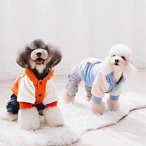 Пуловер за кучета Touchdog Heritage Премиум-клас от памук с качулка и акцентированными външни джобове на с дълга