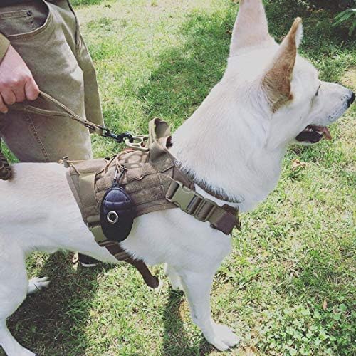 Тактическа Шлейка за куче с Каишка, Военен Жилетка K9, Бънджи-Каишка за Кучета с 2 Дръжки за Управление за Кучета