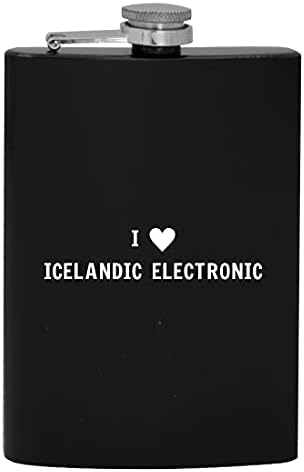 Аз с цялото си сърце обичам исландскую електроника - 8-унцевую фляжку за пиене на алкохол