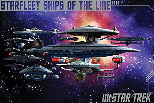 Плакат на стар трек - Линейни кораби 36 x 24 инча