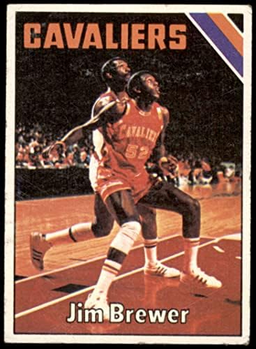 1975 Topps 46 Джим Брюър Кливланд Кавалиърс (баскетболно карта) GD+ Кавалиърс Минесота