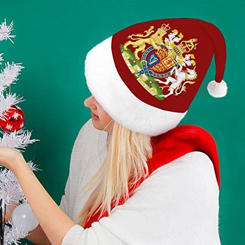 Герб на Обединеното Кралство Коледни Шапки на Едро Шапки за Възрастни Коледна Шапка за Празници, за да проверите