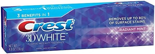 Избелваща паста за зъби Crest 3D White Radiant Mint, 4,8 унции