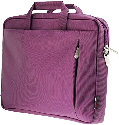 Елегантна Водоустойчива чанта Navitech Purple, съвместима с преносим DVD плейър Yuhear 9,5