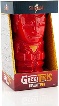 Чаша за DC Comics Geeki Tikis Shazam Tiki | Официалната са подбрани керамична чаша в стил Тики | побира 19 грама